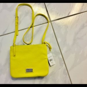 NWT Nine West yellow cross body bag/purse